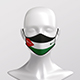 Palestine Flag Fluid Repellent Face Mask