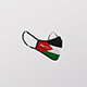 Palestine Flag Fluid Repellent Face Mask